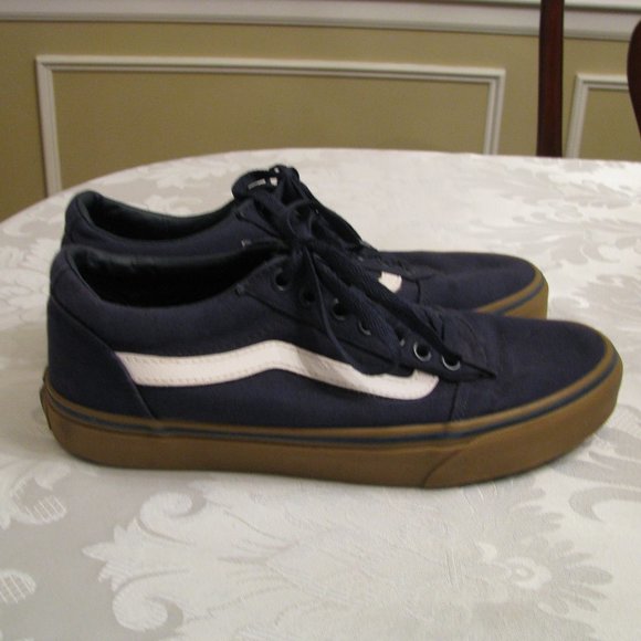 blue vans gum bottom